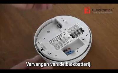 Batterij vervangen Ei rookmelder