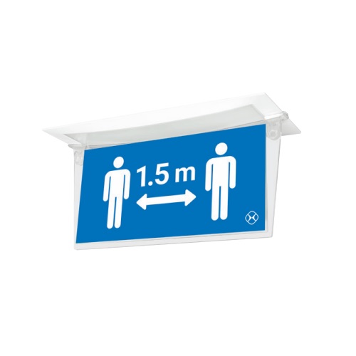 1,5 meter aanduiding plafond inbouw armatuur