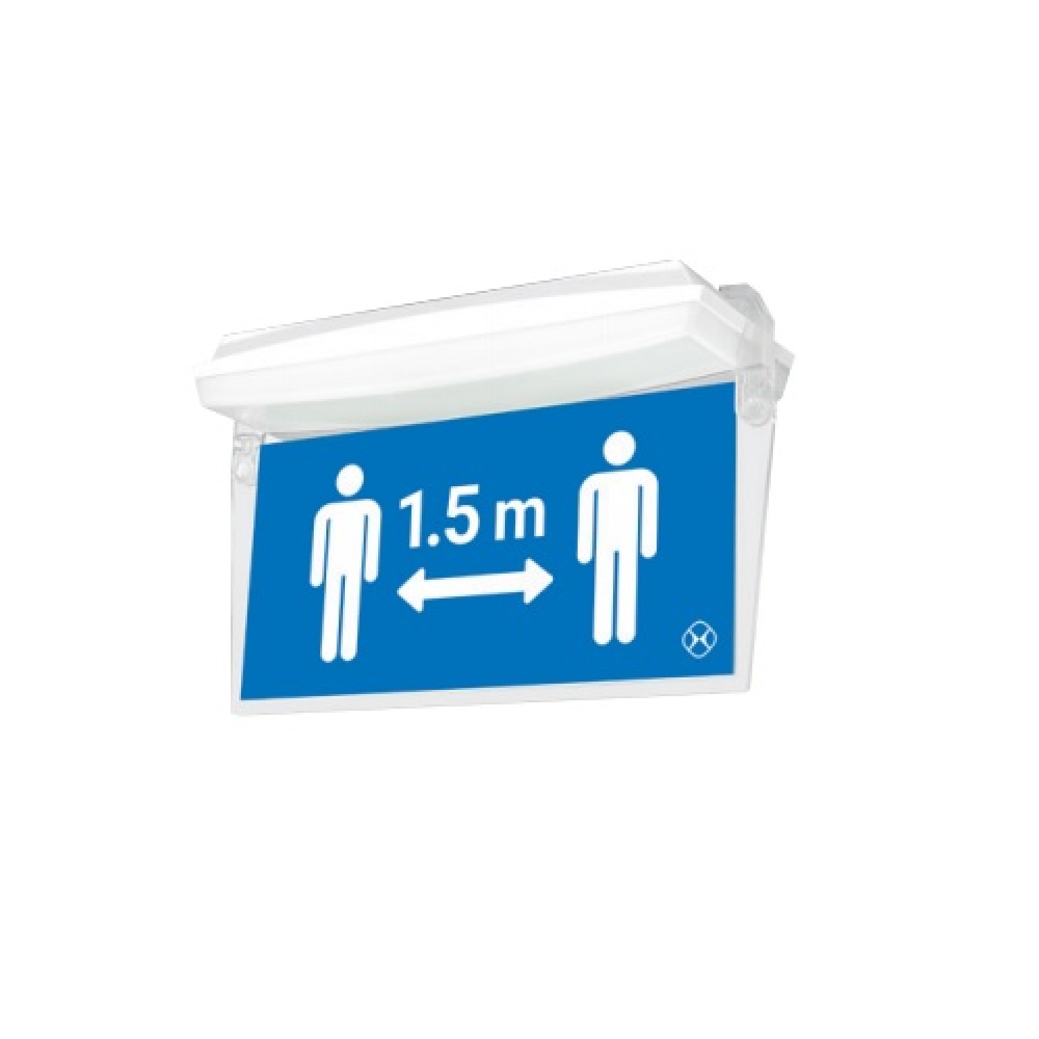 1,5 meter aanduiding plafond opbouw armatuur