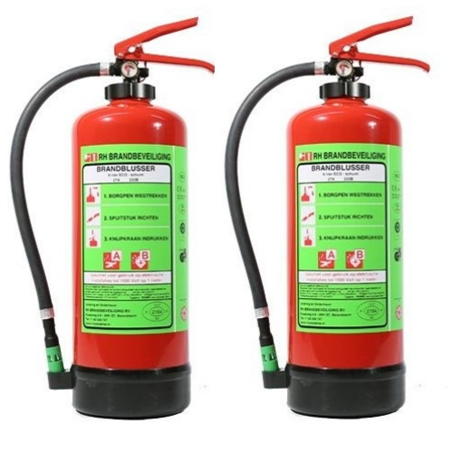 2 stuks 2dehands schuimblussers 6 liter voor de prijs van 1