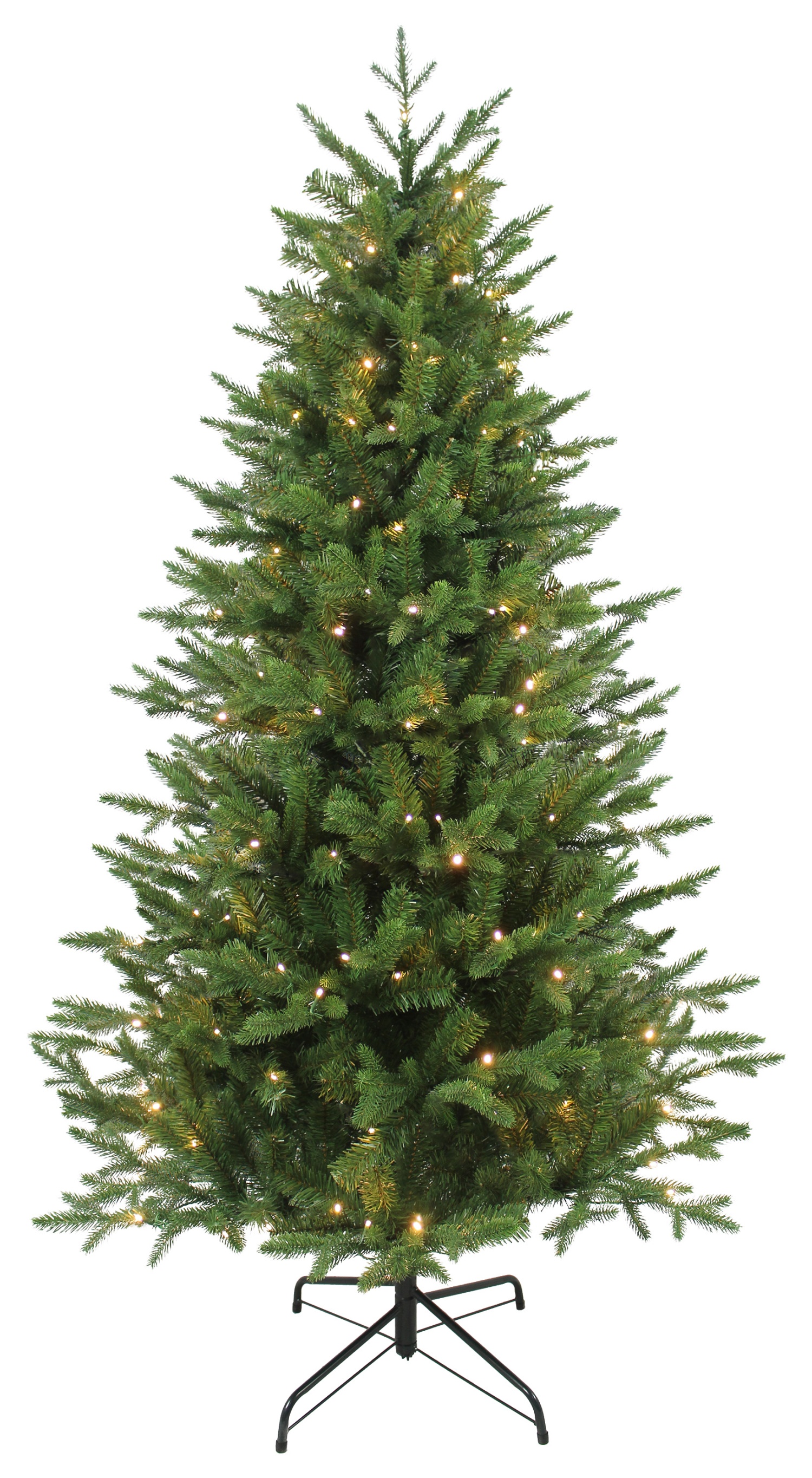 Brandvertragende kunstkerstboom LED verlicht 210 cm