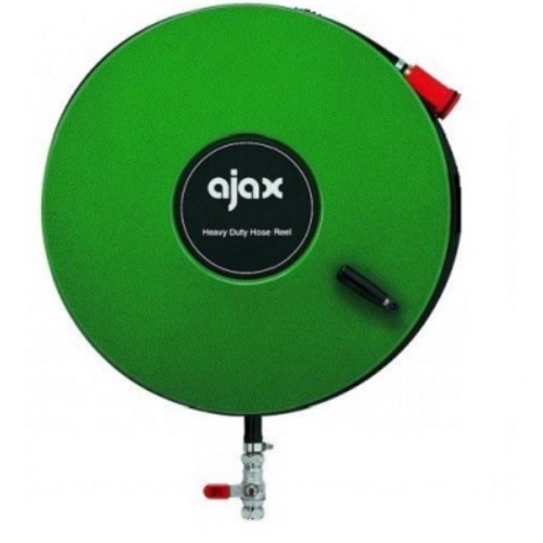 Ajax heavy duty werkhaspel brandhaspel groen 20 meter