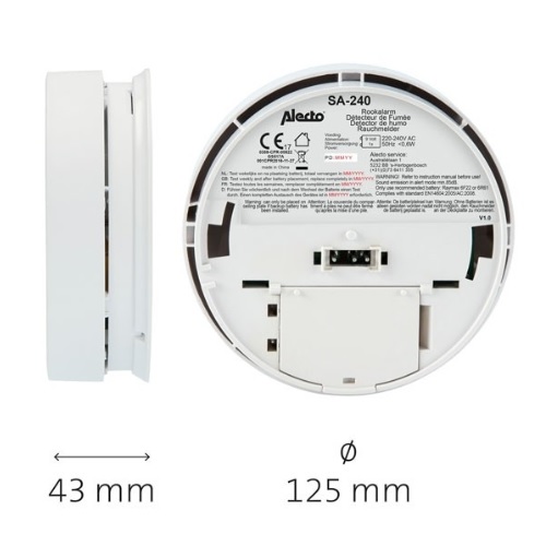 Rookmelder 230V NEN 2555