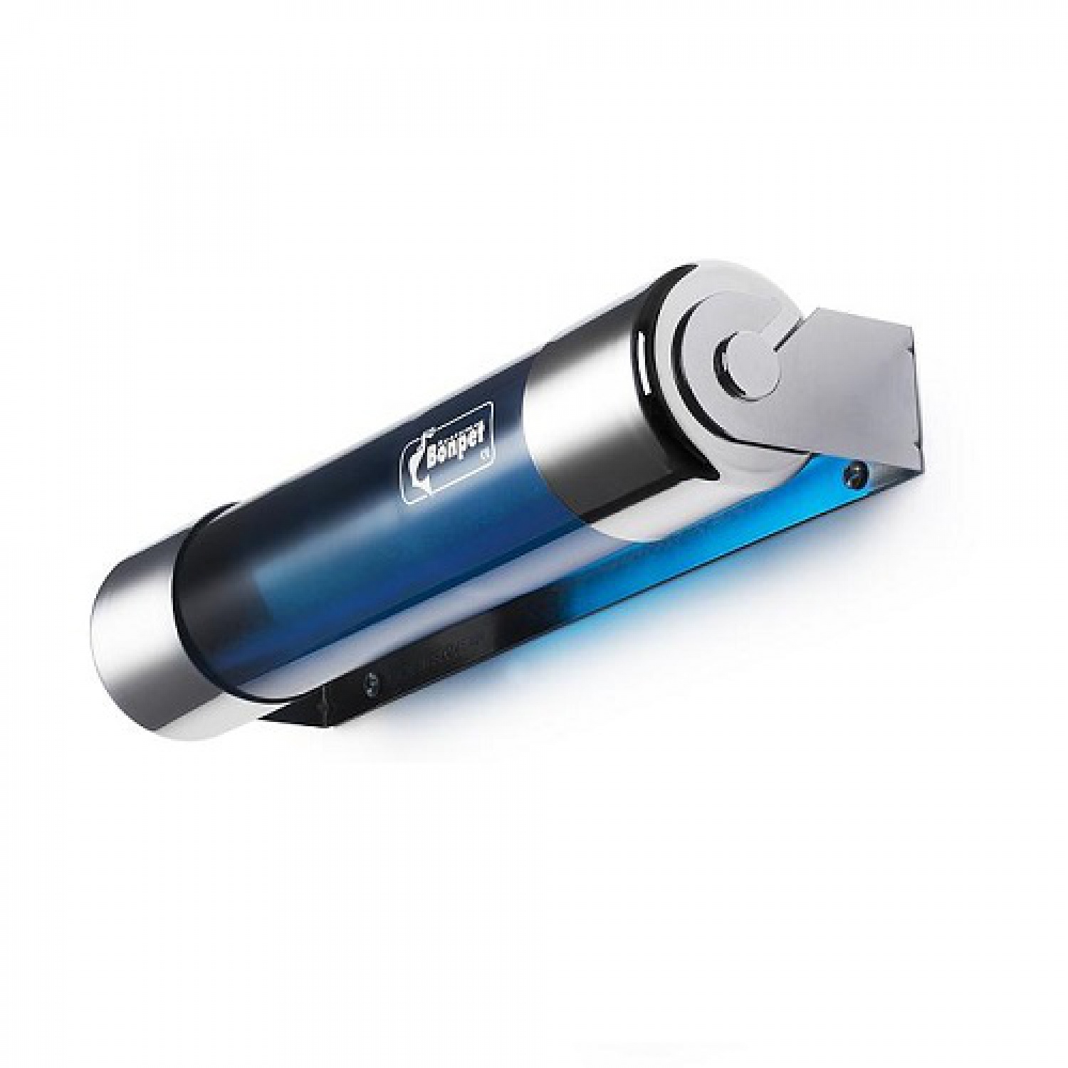 Bonpet automatisch bluspatroon blauw