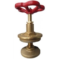 Bovendeel brandkraan messing 2,5"