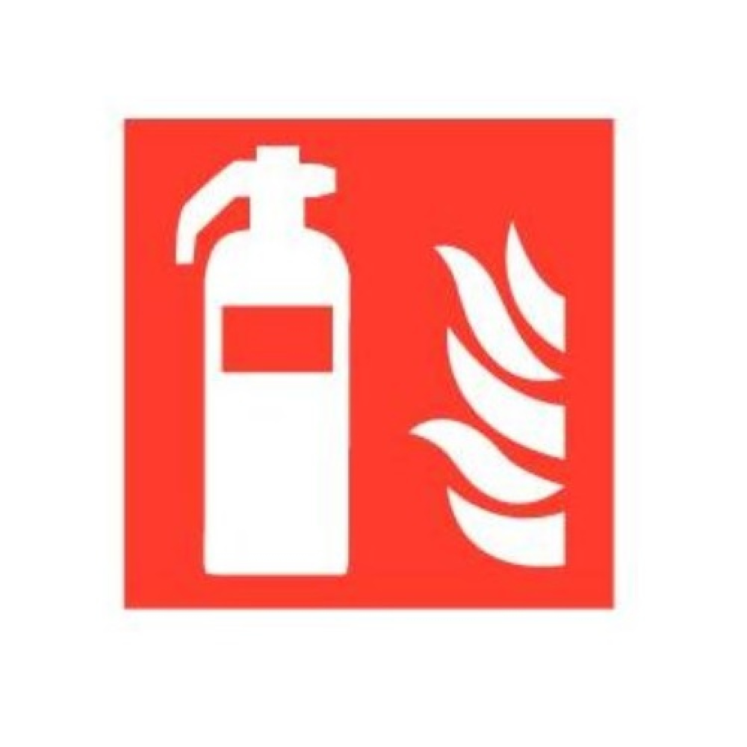 Pictogram Brandblusser sticker 50x50 mm