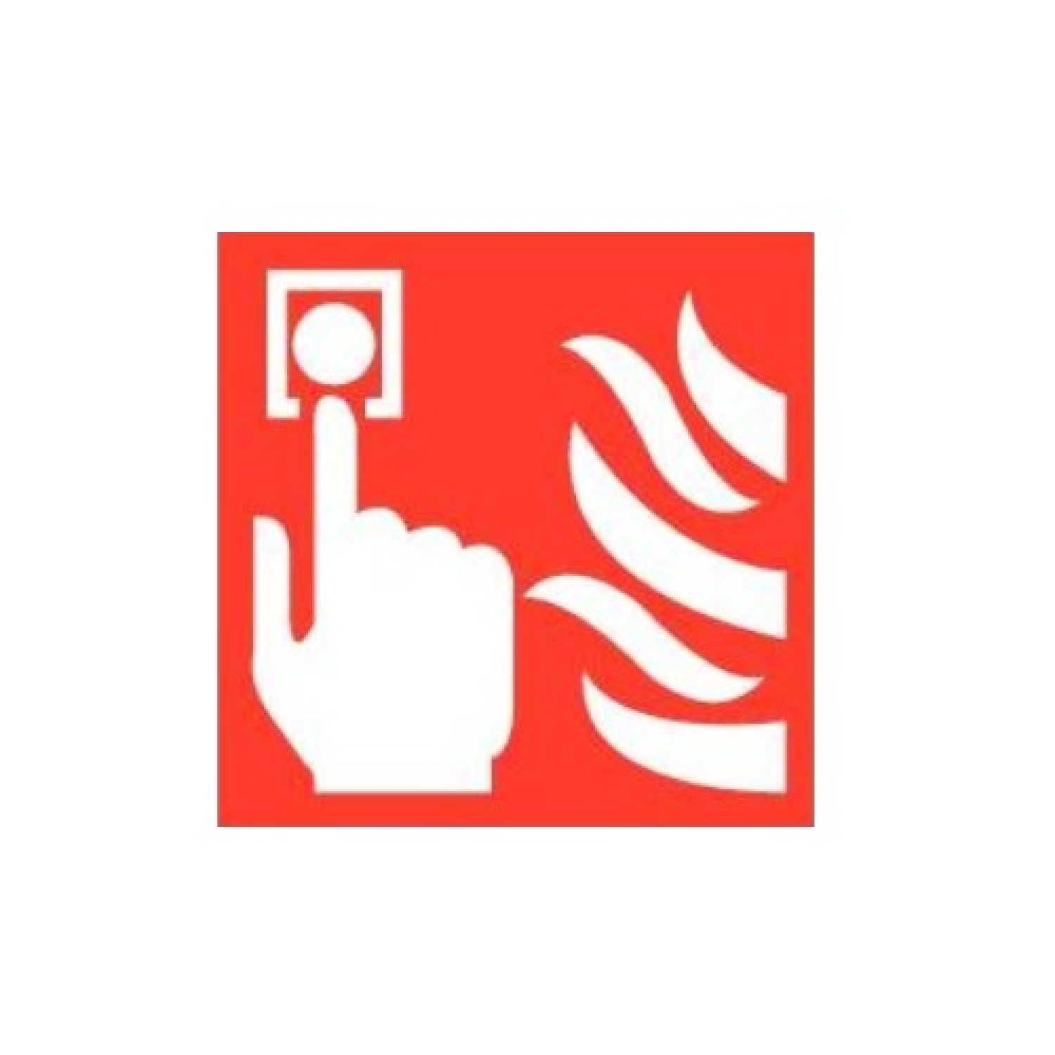 Pictogram Handmelder kunststof 300x300 mm