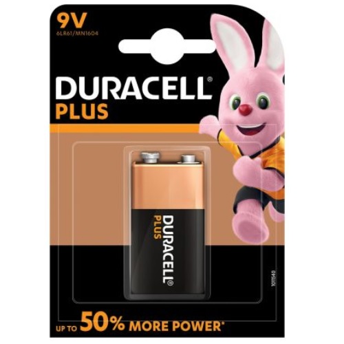 Duracell 9 volt plus rookmelder batterij |