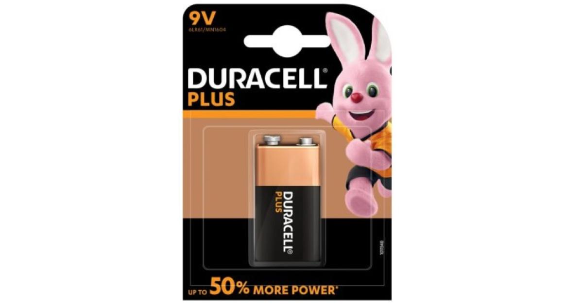 Duracell 9 Volt Plus Rookmelder Batterij | Brandblussershop