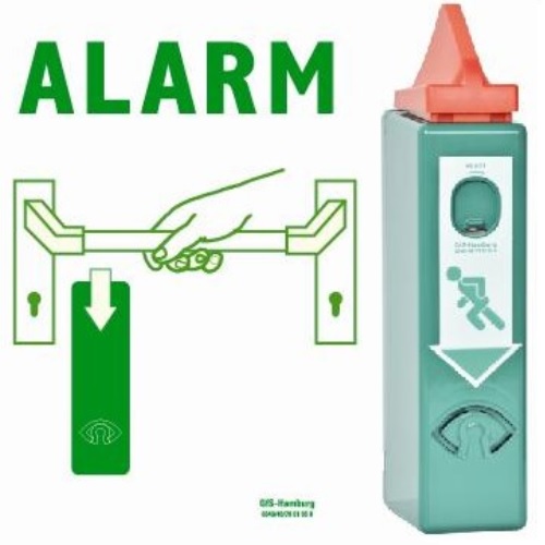 Gfs exit control met vooralarm voor antipaniekbalk