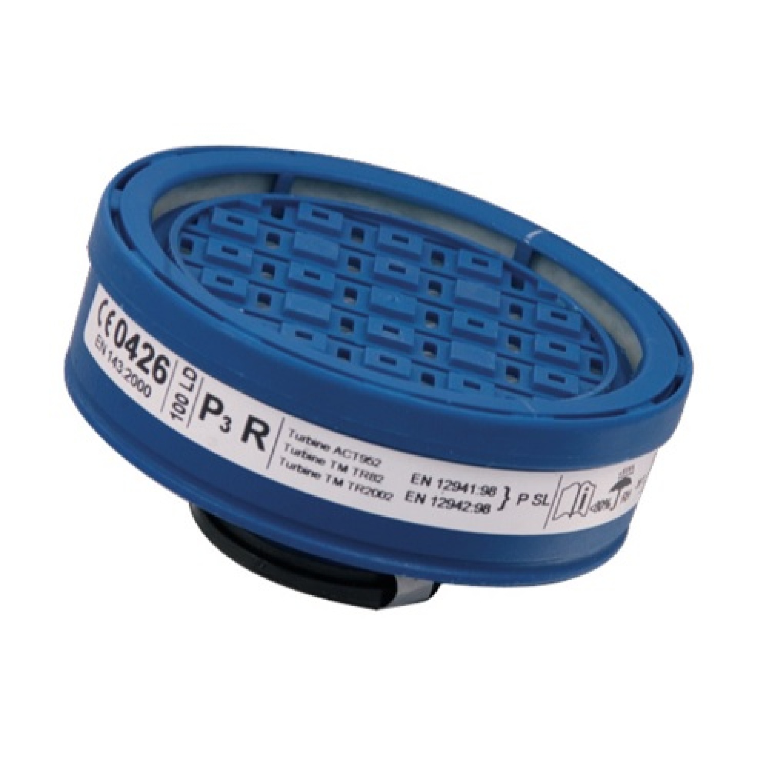 Filter voor stof, vochtigheid, rook, aerosol voor volgelaatsmaskers