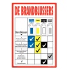 Aanduidingslabel vetbrandblusser gebruiksaanwijzing