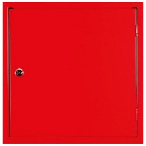 Gevelkast droge blusleiding rood RVS