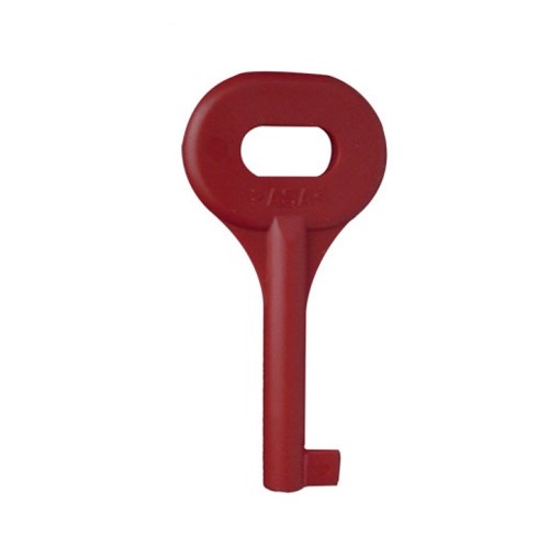 Handmelder conventionele sleutel, kunststof rood