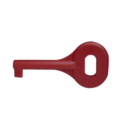 Handmelder conventionele sleutel, kunststof rood