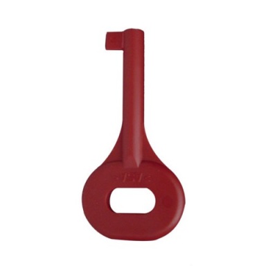 Handmelder conventionele sleutel, kunststof rood