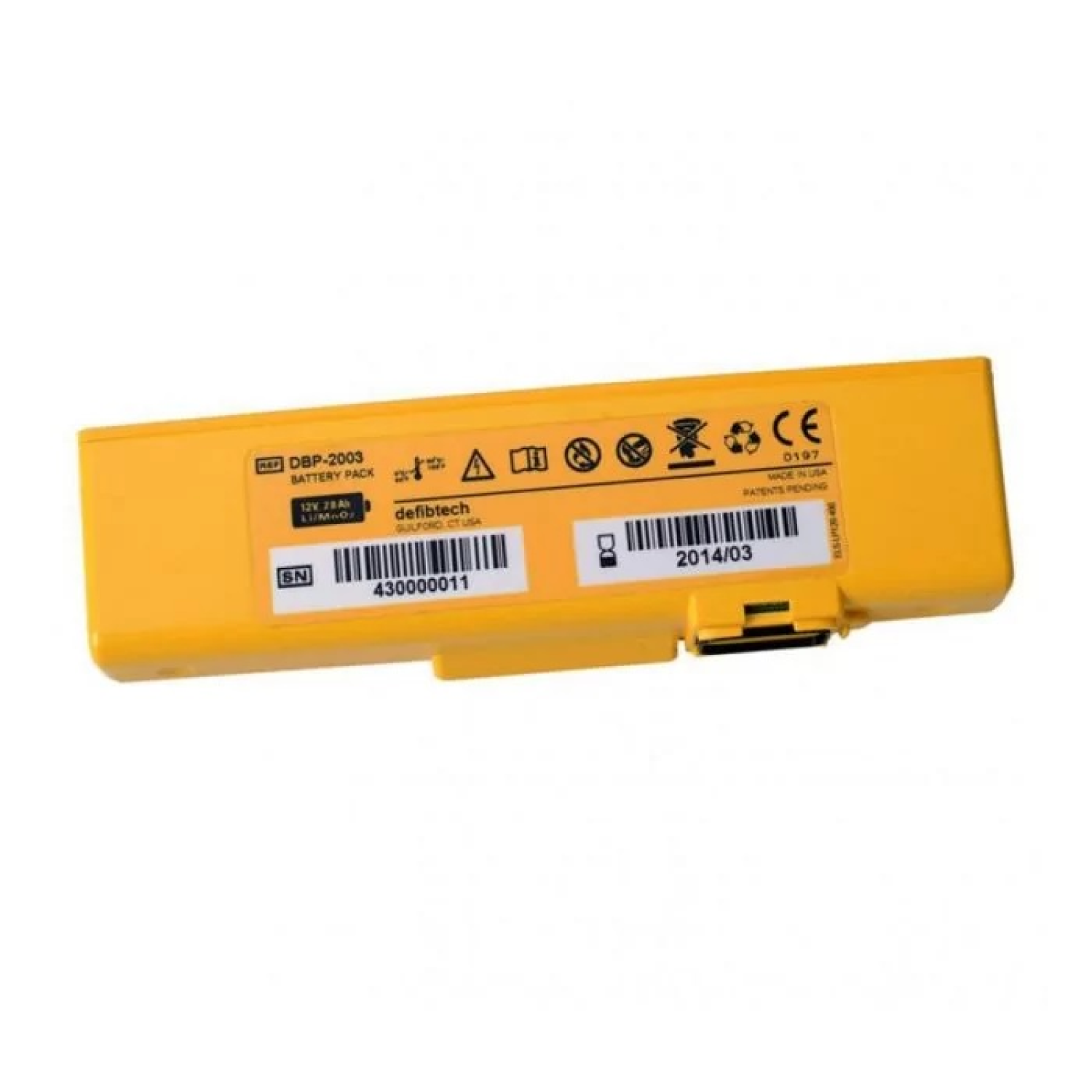 Hoofdbatterij Defibtech Lifeline View 4 jaar