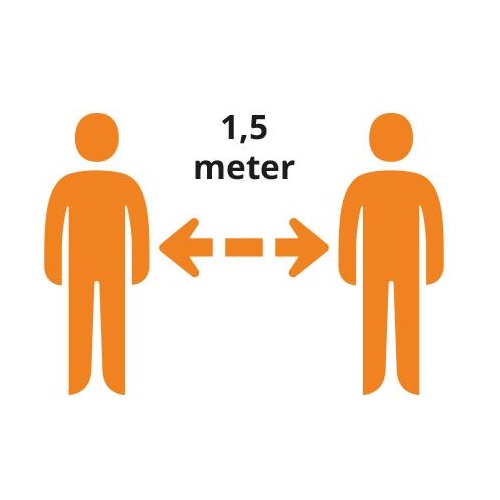 1,5 meter aanduiding plafond opbouw armatuur