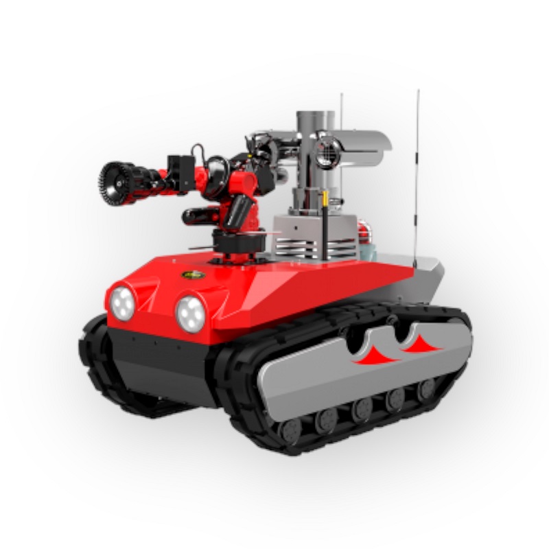 Intelligente explosieveilige brandweer- en verkenningsrobot