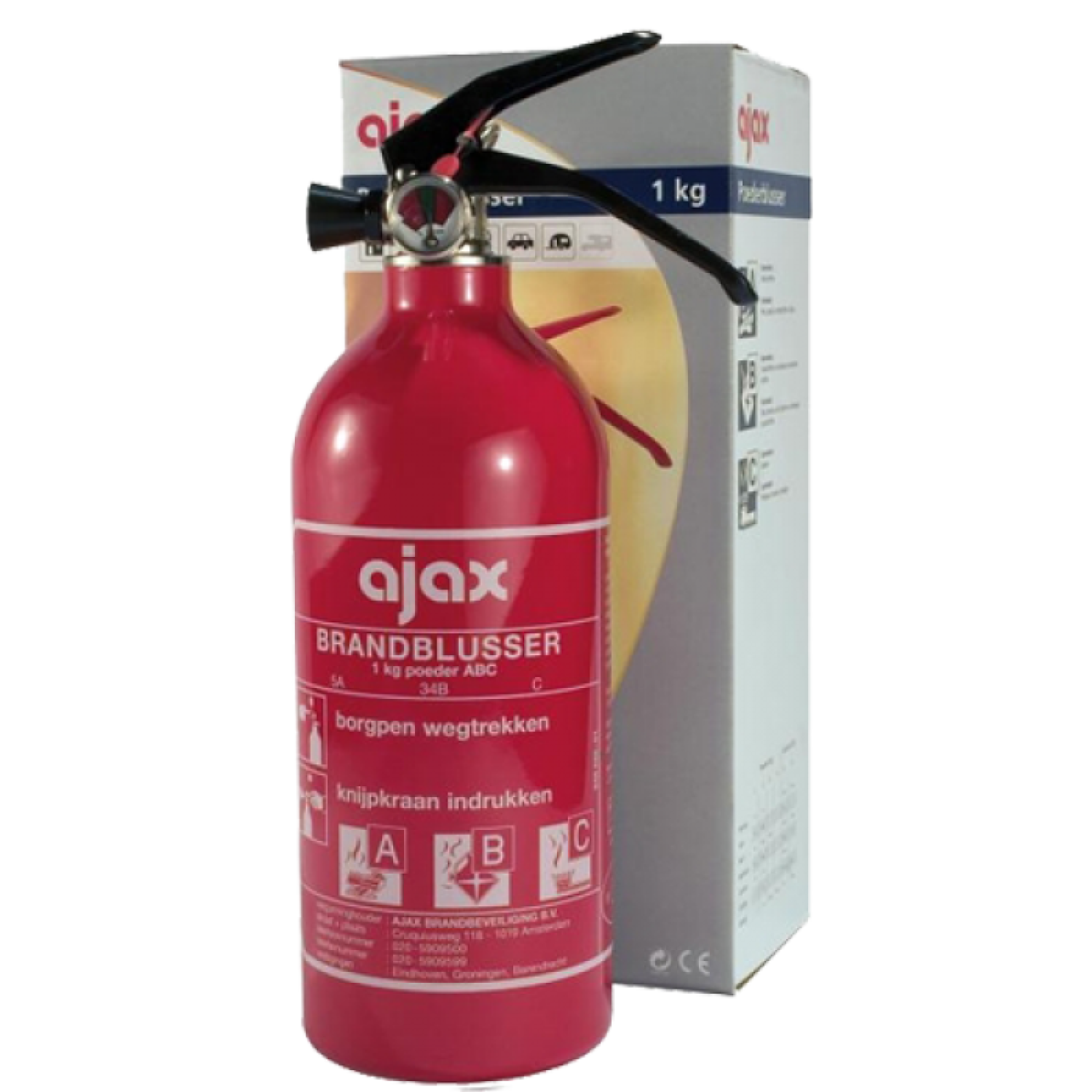 Ajax poederblusser 2 kg KP2