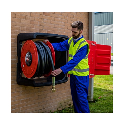 Kunststof brandslanghaspelkast