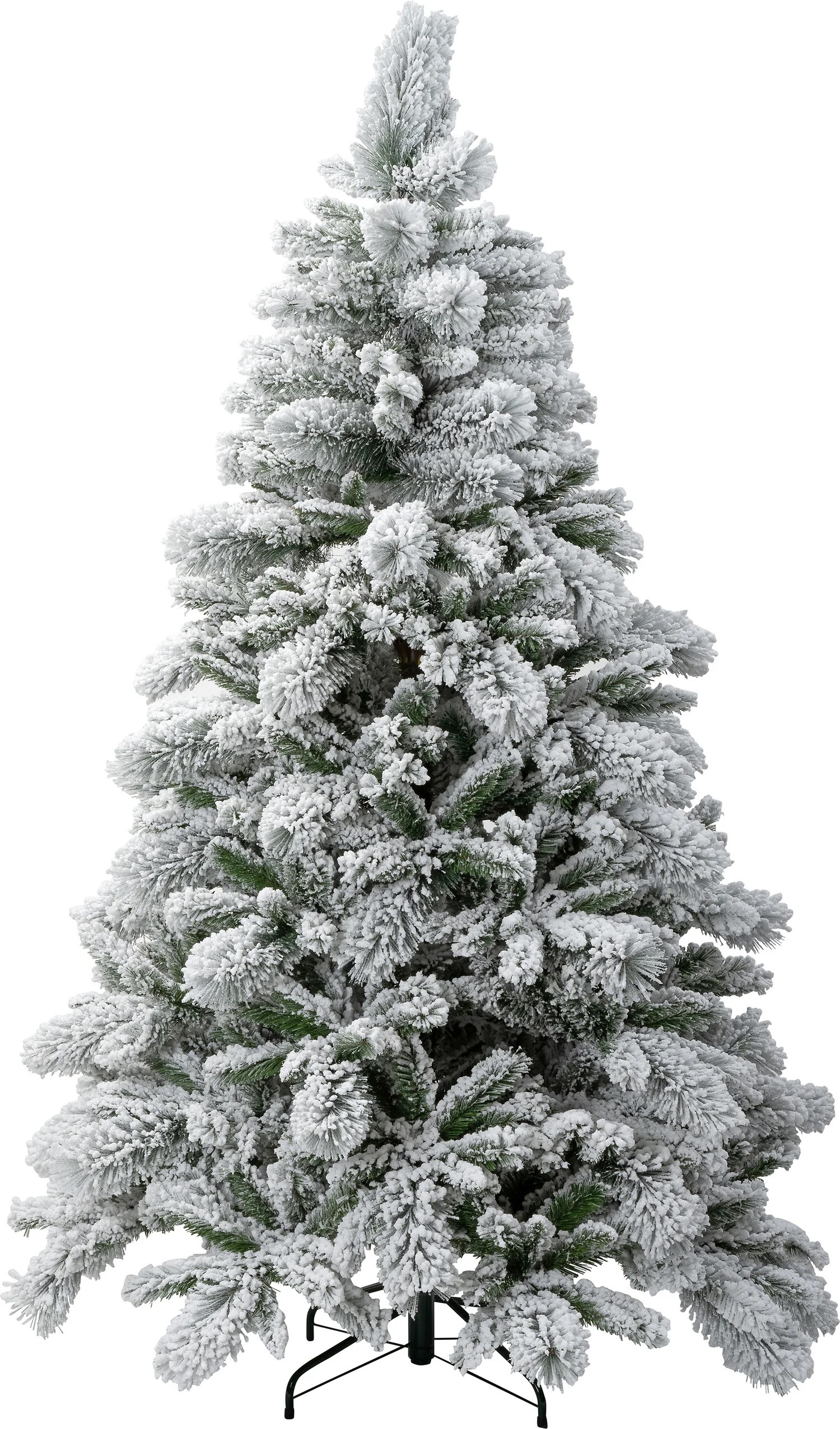 Geïmpregneerde kunstkerstboom met sneeuw 210 cm