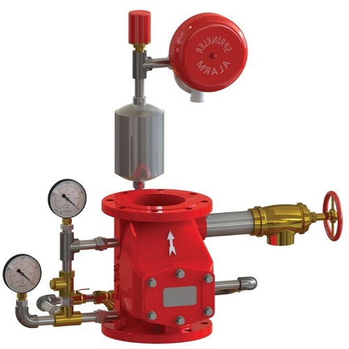 Natte alarmklep afsluiter