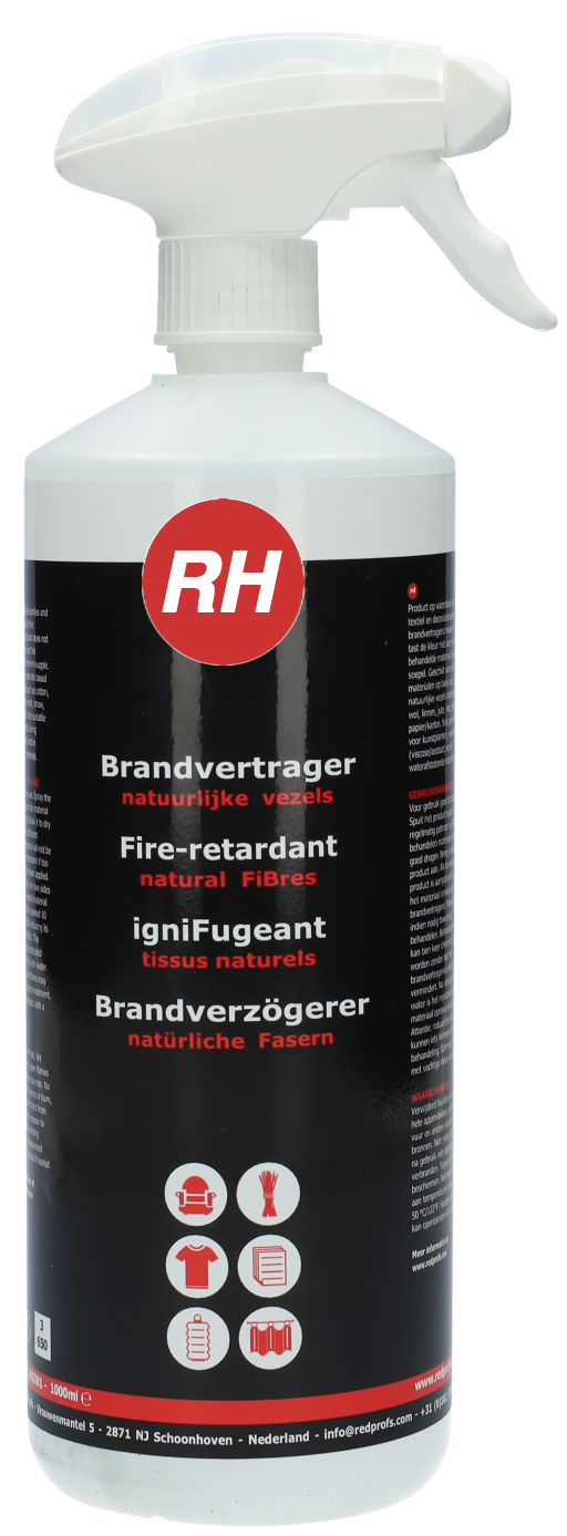 Brandvertragende impregneerspray natuurlijke vezels
