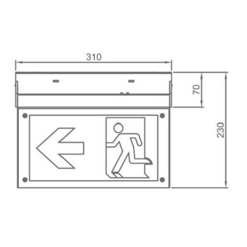 Noodverlichting LED opbouw