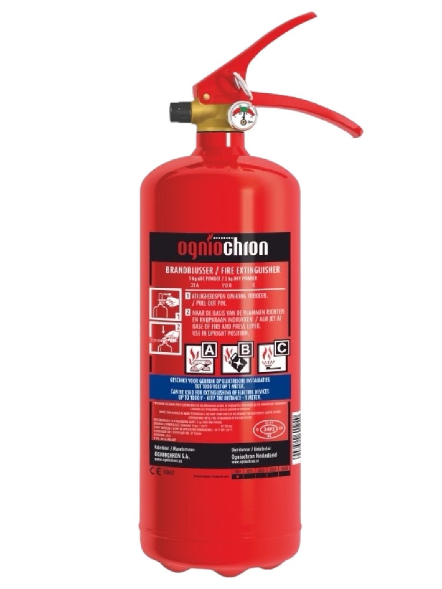 Ogniochron ABC Poederblusser 3 kilo