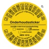 Onderhoudssticker noodverlichting