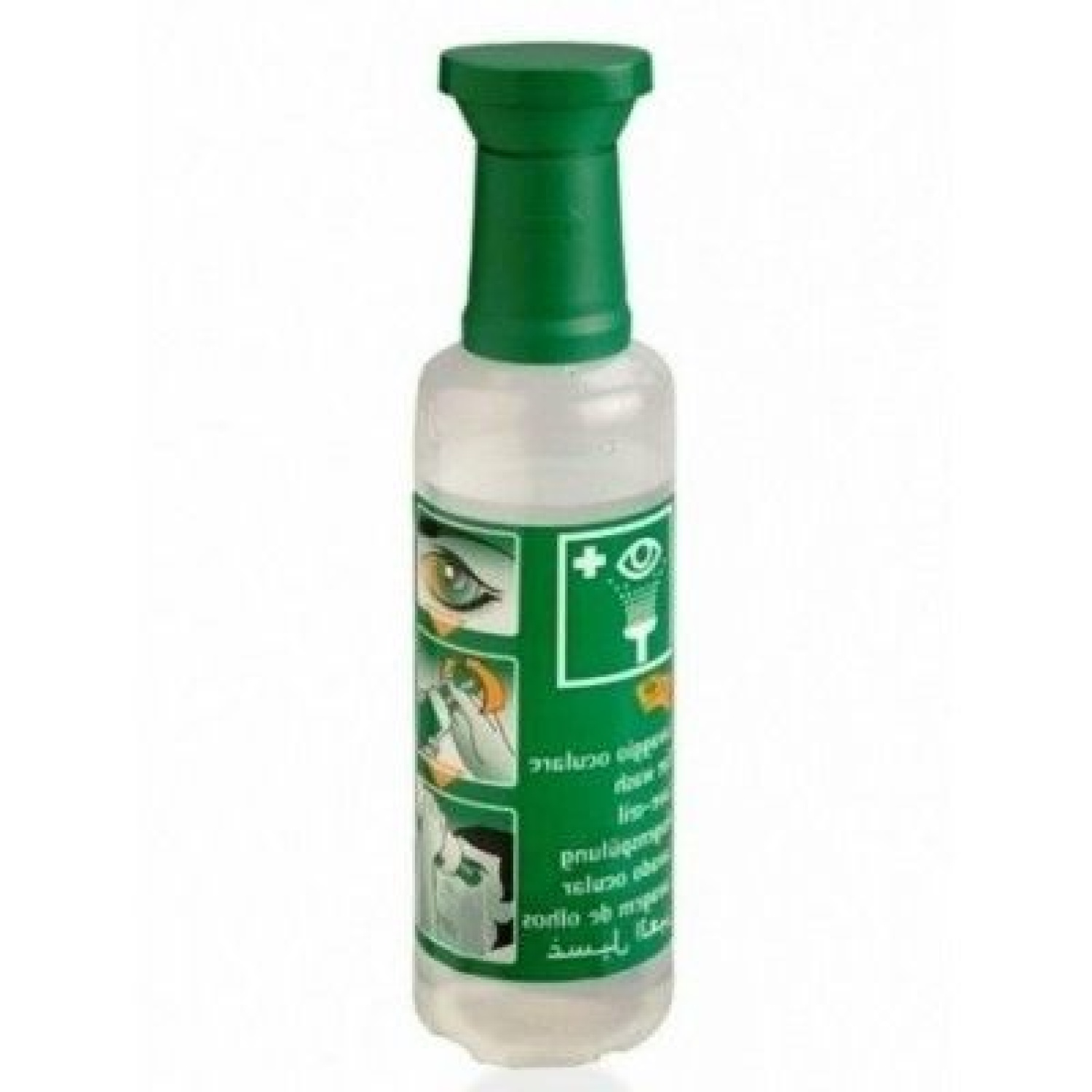 Oogspoelfles met steriele zoutoplossing 500 ml