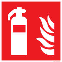Pictogram Brandblusser sticker diverse maten