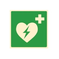 Pictogram kunststof nalichtend AED 200x200mm