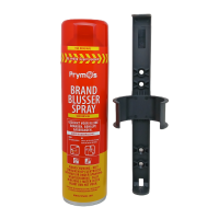 Prymos spray brandblusser universeel met wandhouder