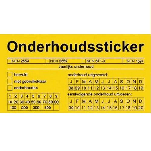 REOB controle stickers