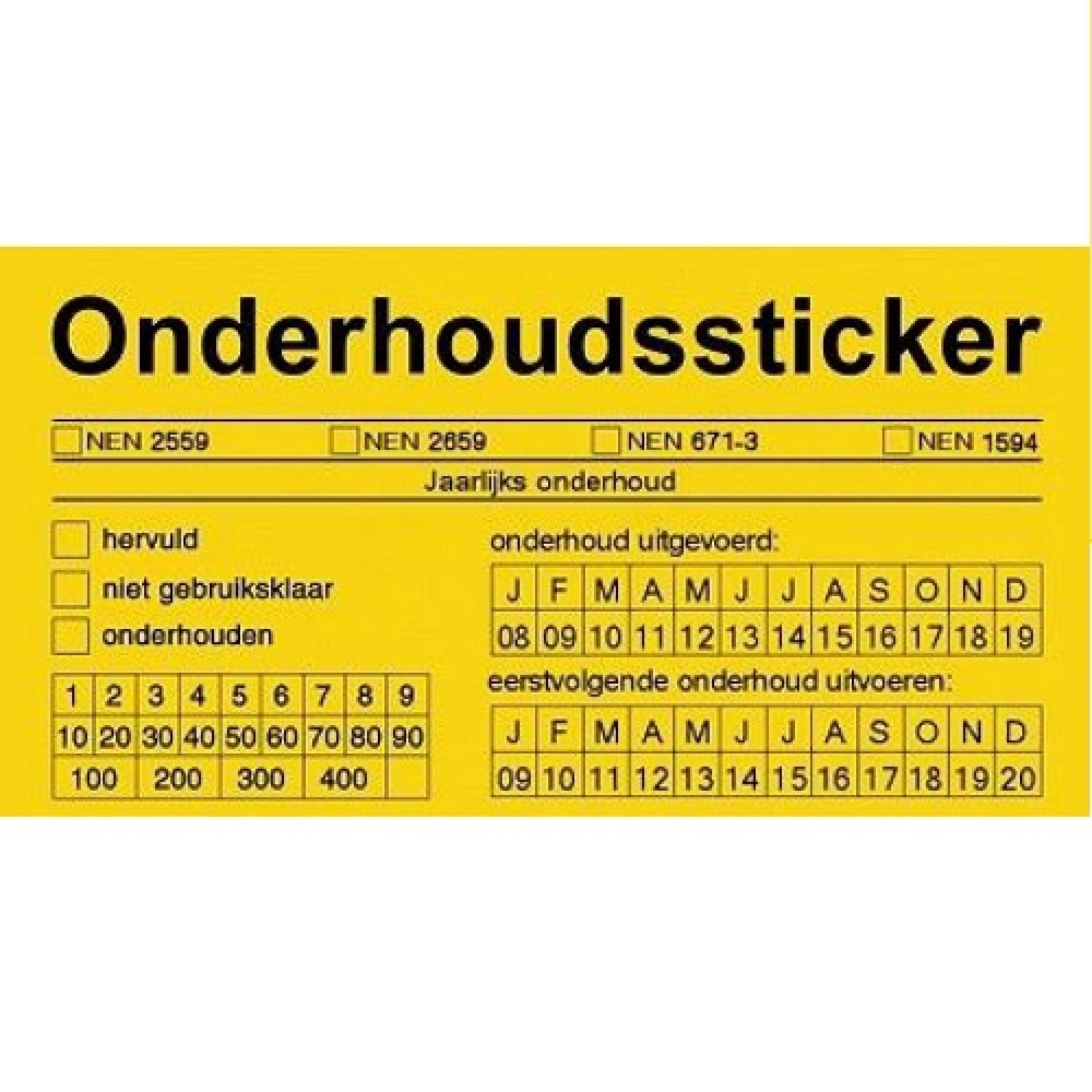 REOB controle stickers
