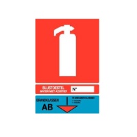 Schuimblusser AB brandklasse nummering