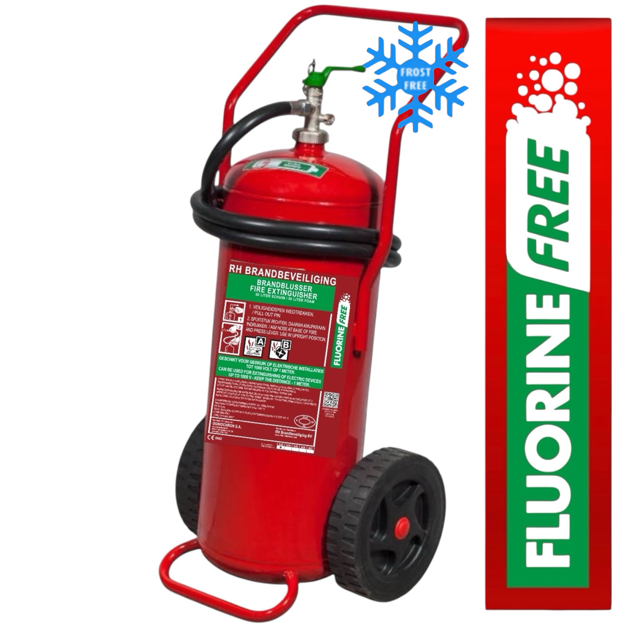 Schuimwagen 50 liter PFAS Vorstvrij minus 30