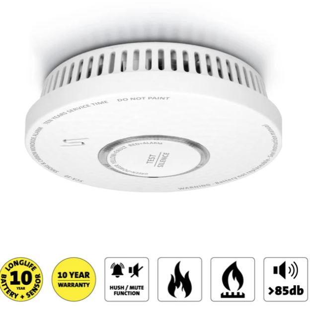 Alecto SDX10 Rookmelder en koolmonoxidemelder in één