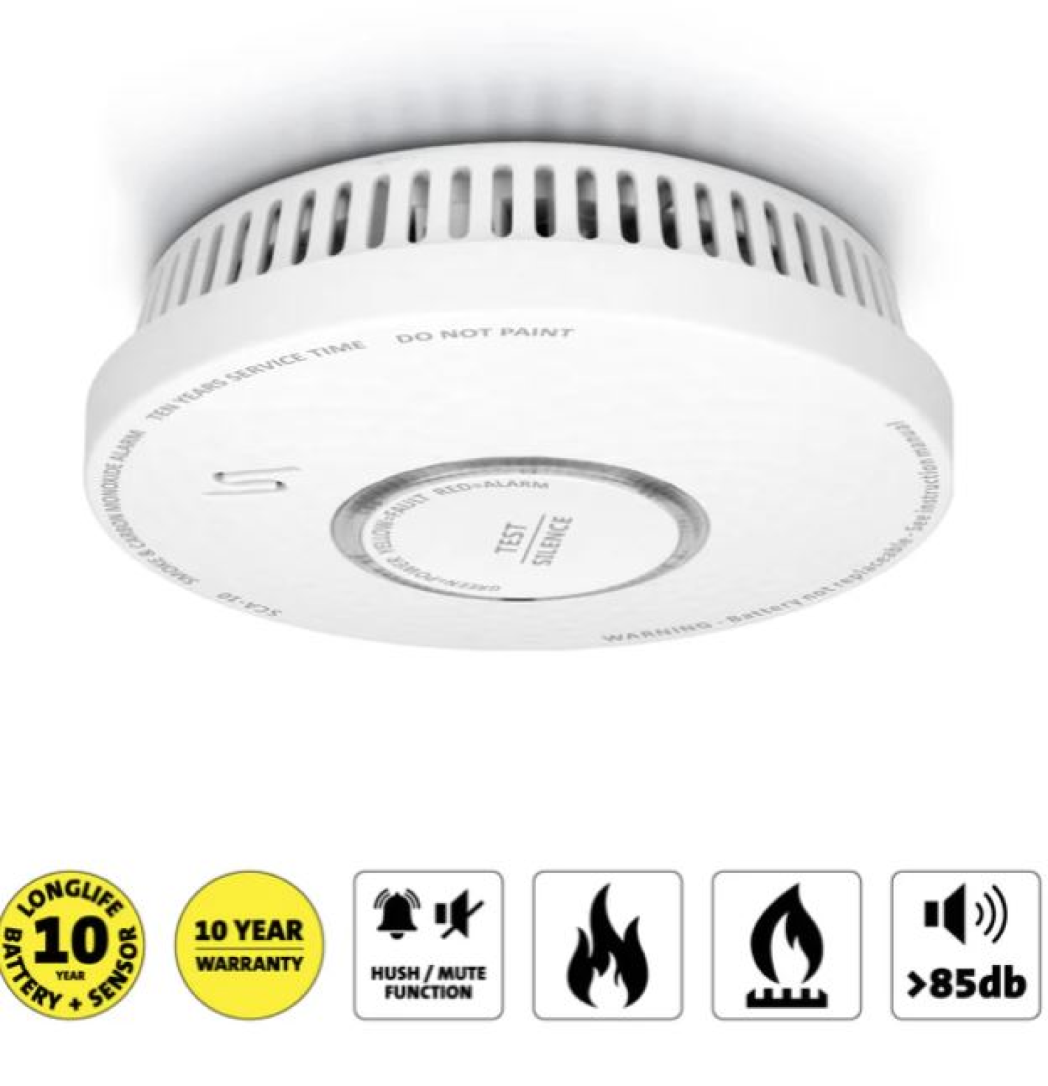 Alecto SDX10 Rookmelder en koolmonoxidemelder in één