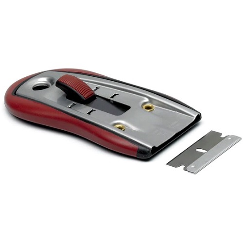 Stickerschraper met rubberen handgreep