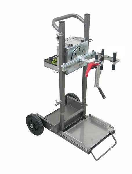 Verrijdbare brandblusser klem