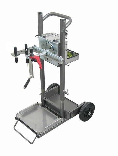 Verrijdbare brandblusser klem