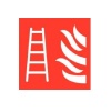 Vluchtladder kunststof pictogram 200x200mm