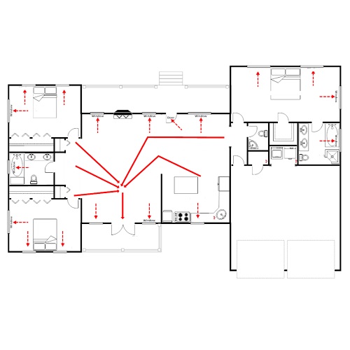 Vluchtplan en ontruimingsplan tussen 400m2 en 1000m2
