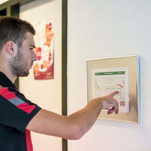 Vluchtplan en ontruimingsplan tussen 400m2 en 1000m2