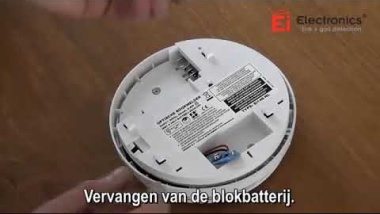Batterij vervangen Ei rookmelder
