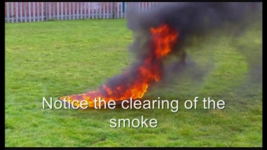 Test met watermist brandblussers